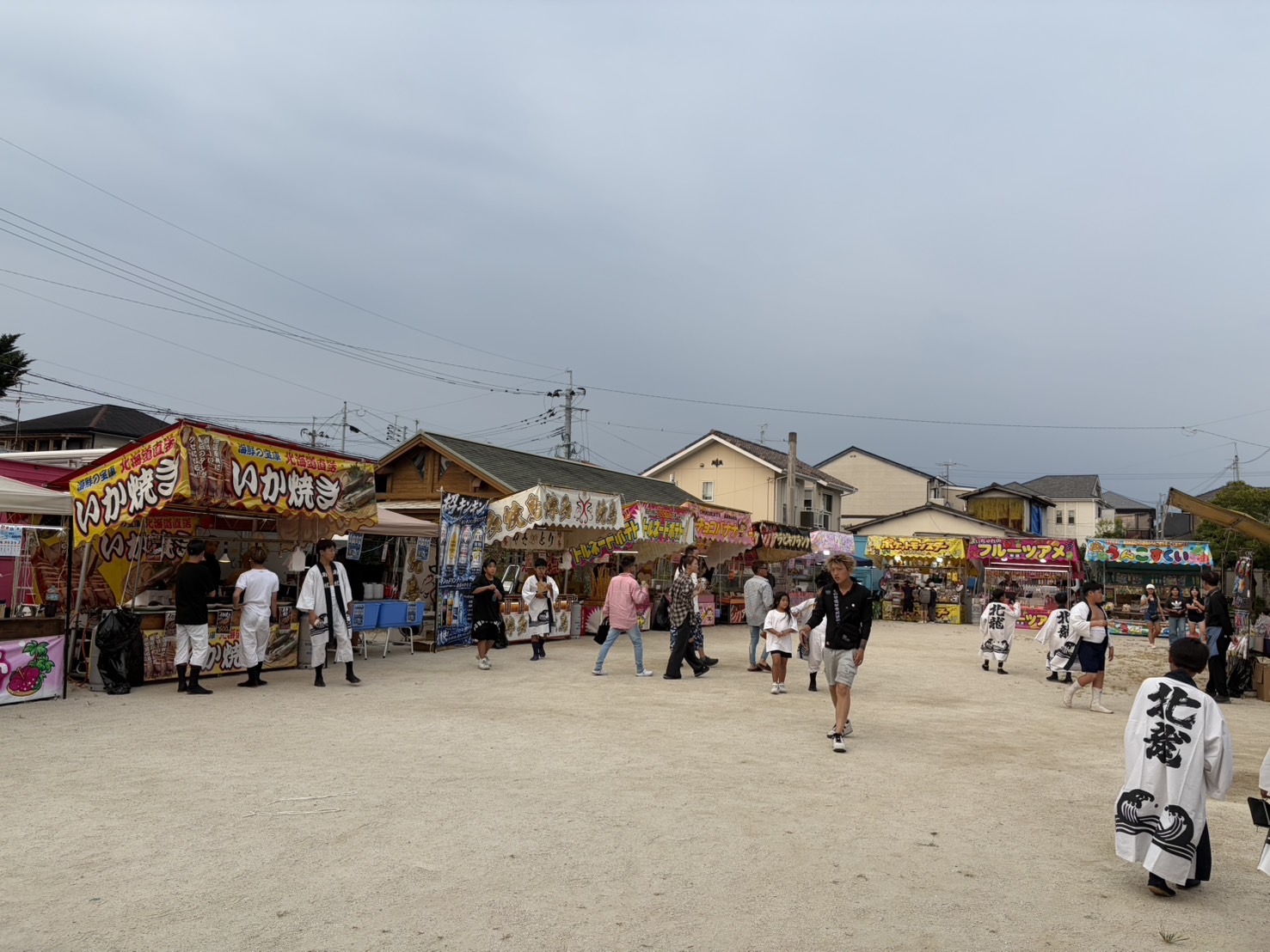 地録天神社盆押しの安全祈願