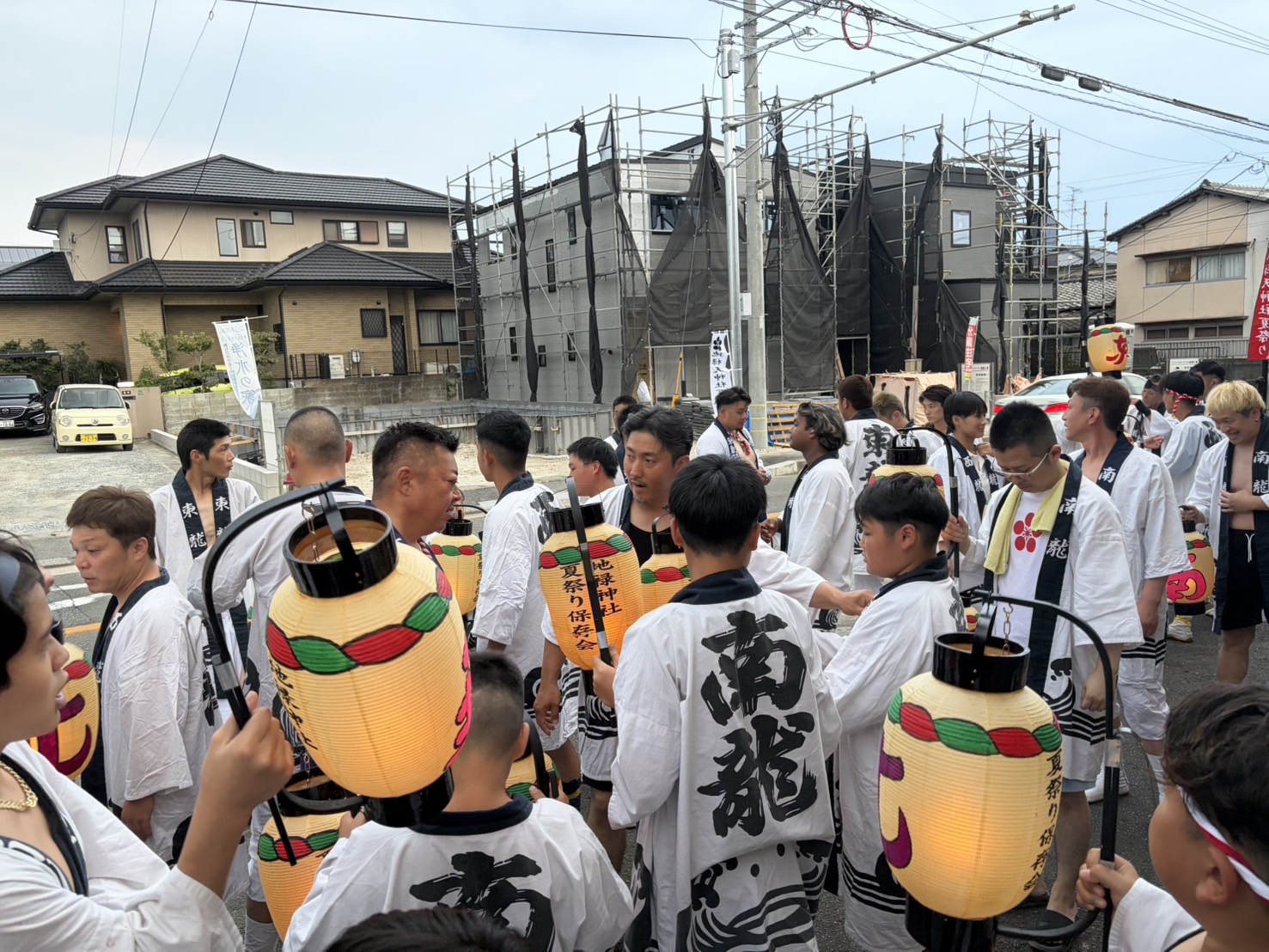 盆押しへ集う地域の皆様