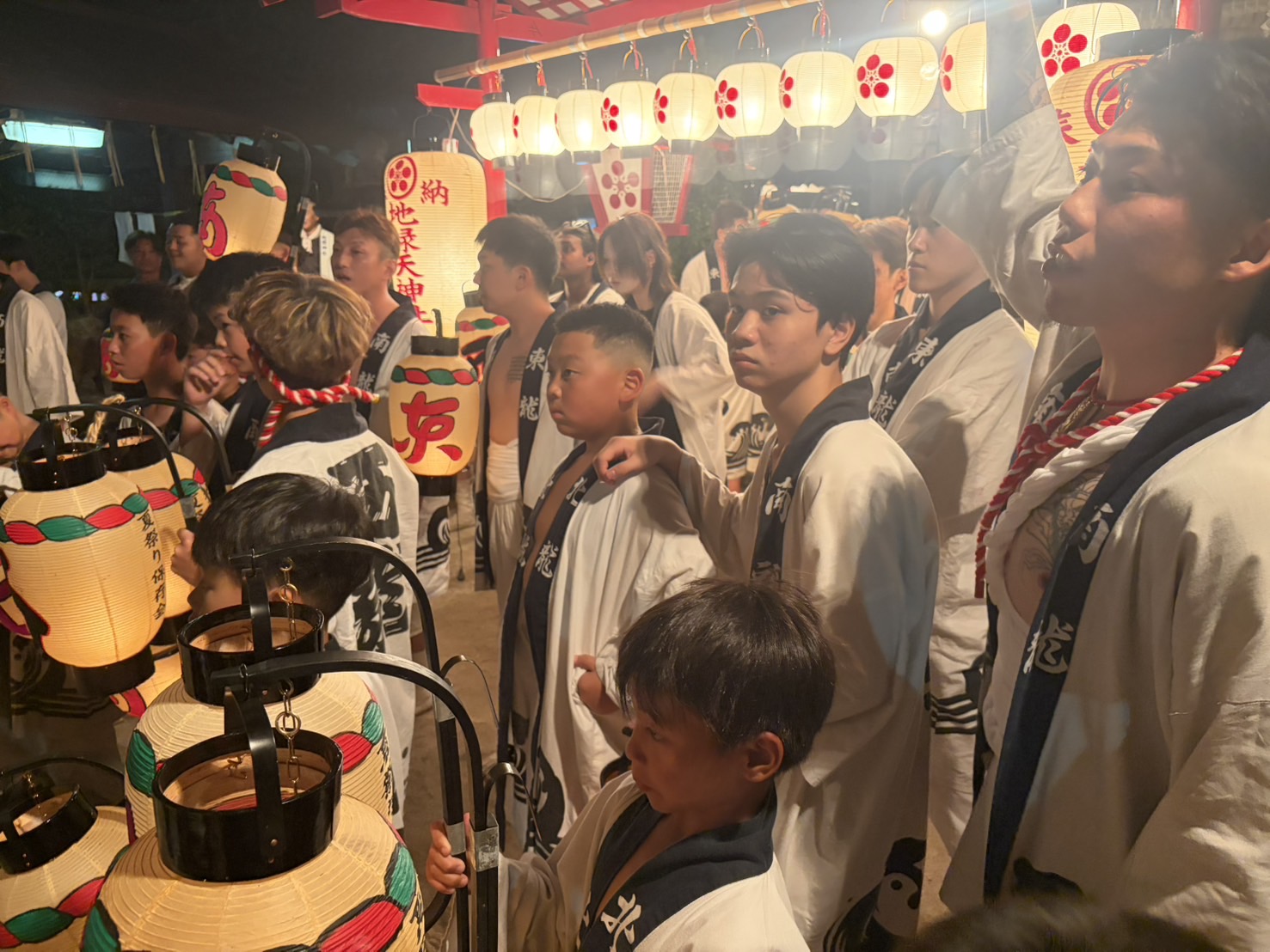 田隈の夜と提灯