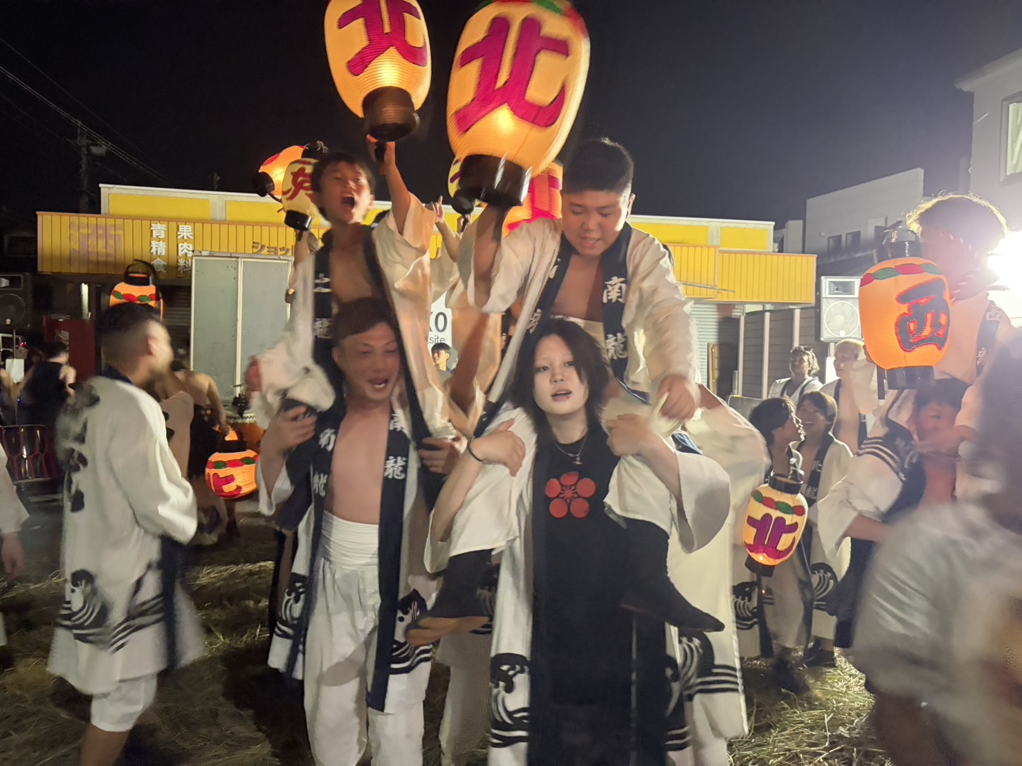 田隈盆押し開始の瞬間