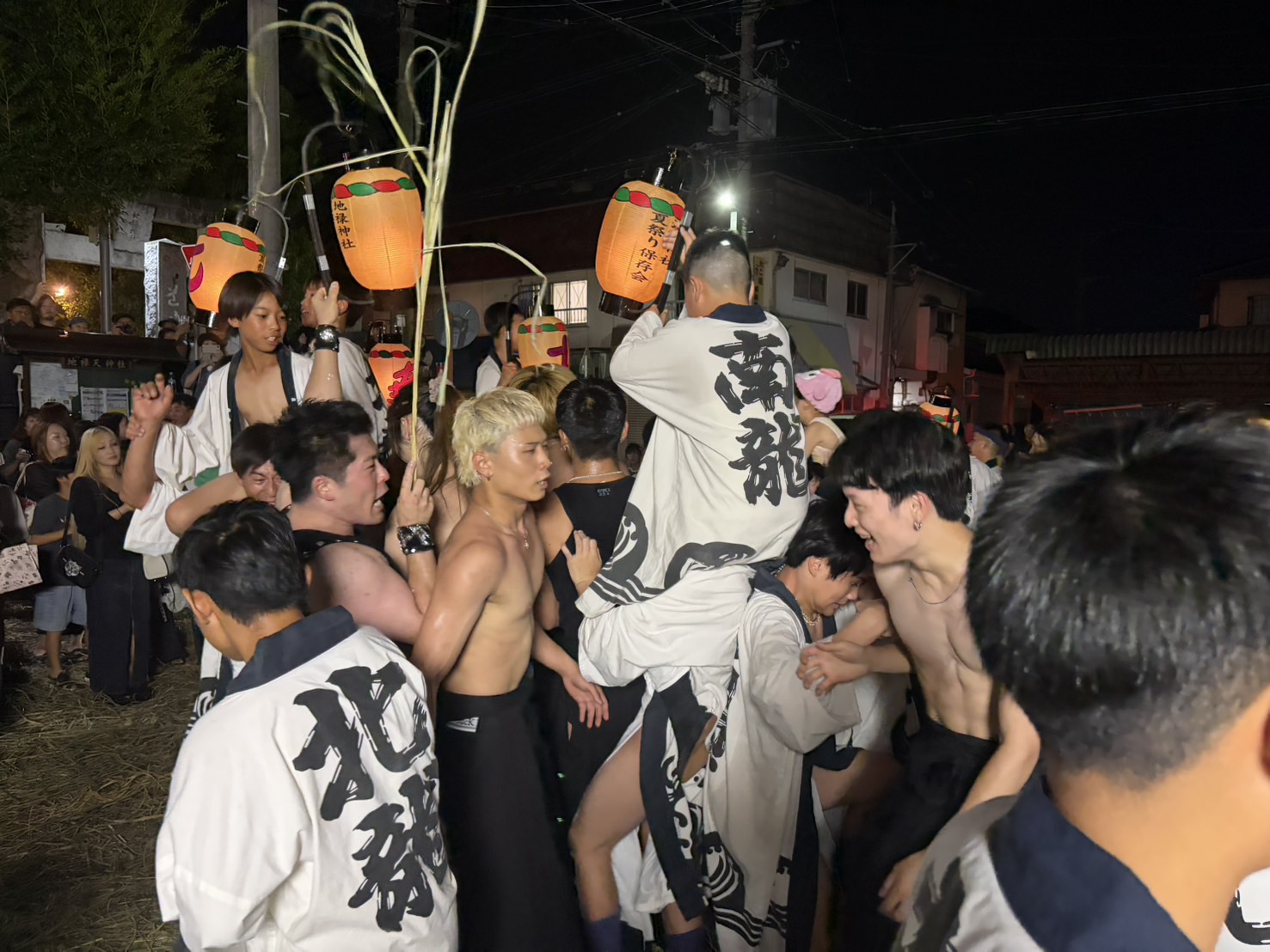 盆押し開始前の緊張