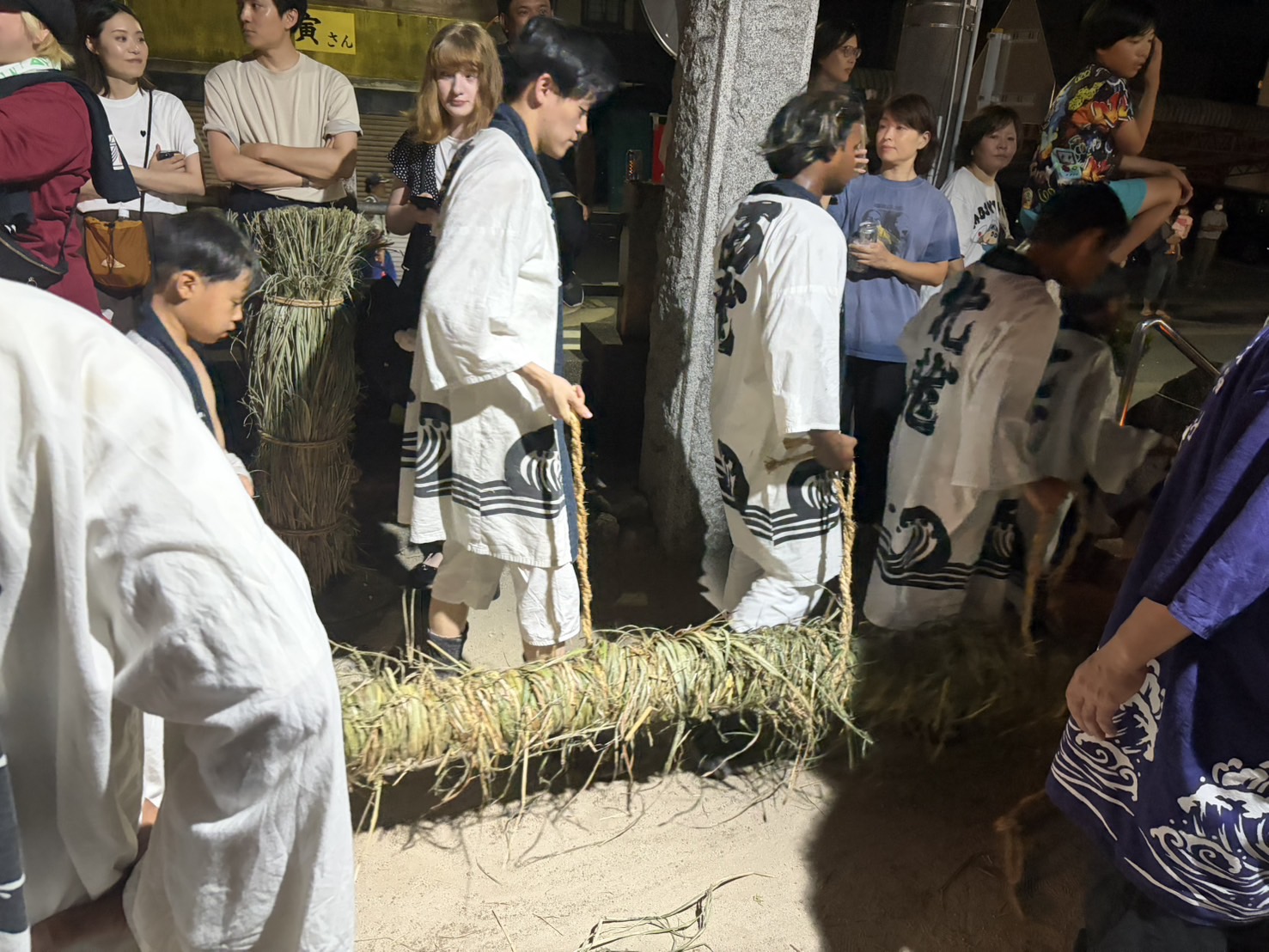 地録天神社盆押し本番