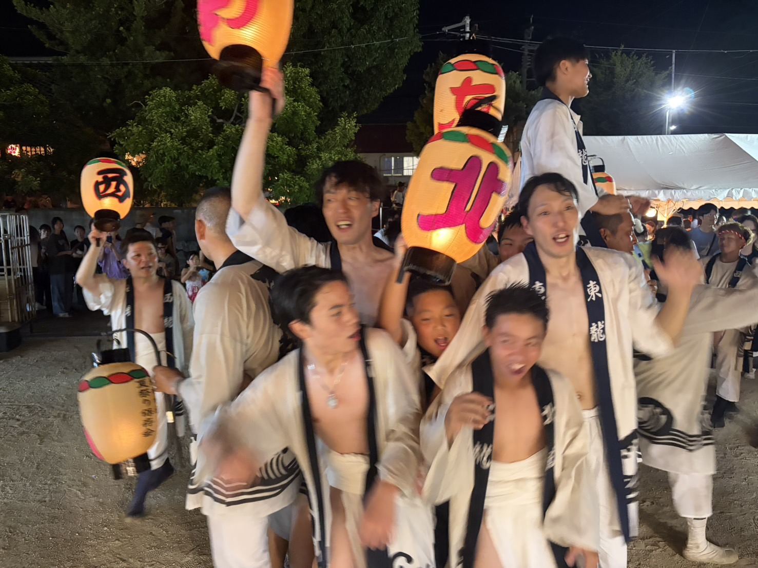 笑顔あふれる田隈盆押し