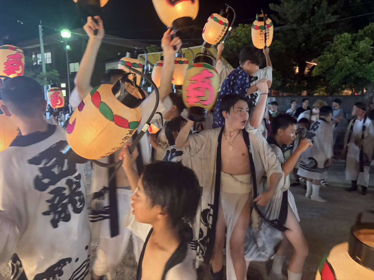 田隈盆押しの幸せな風景