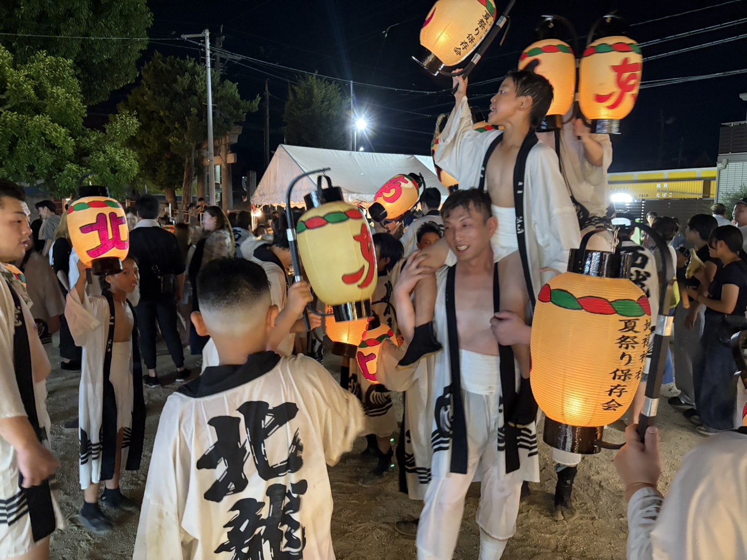 盆押しへ参加する皆様